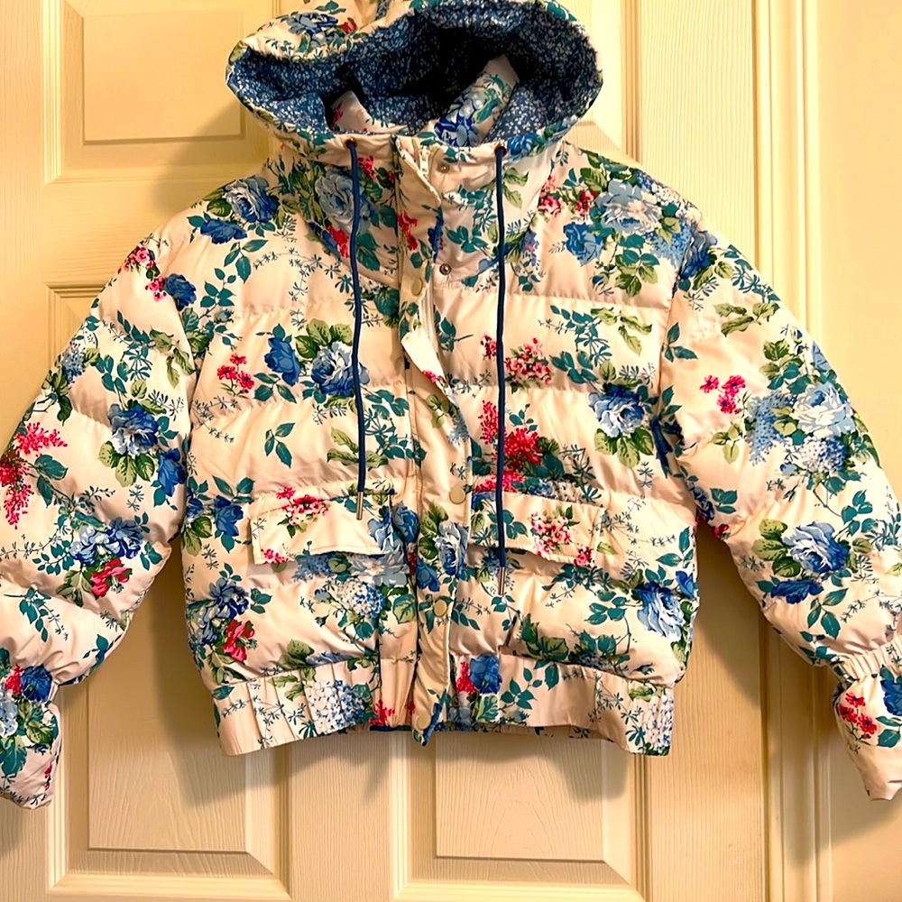 TCEC Floral Puffer Jacket - Multicolor